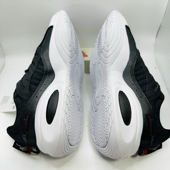 Reebok Iverson Solution Mid Basketball Shoes Black White GY9871 Men’s 6.5